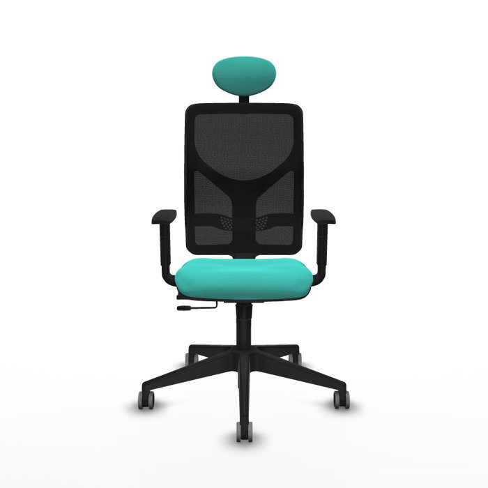PIQUERAS Y CRESPO Silla de oficina Motilla con mecanismo Sincro/Traslack Turquesa y Negro PIQUERAS Y CRESPO Silla de oficina Motilla con mecanismo Sincro/Traslack Turquesa y Negro