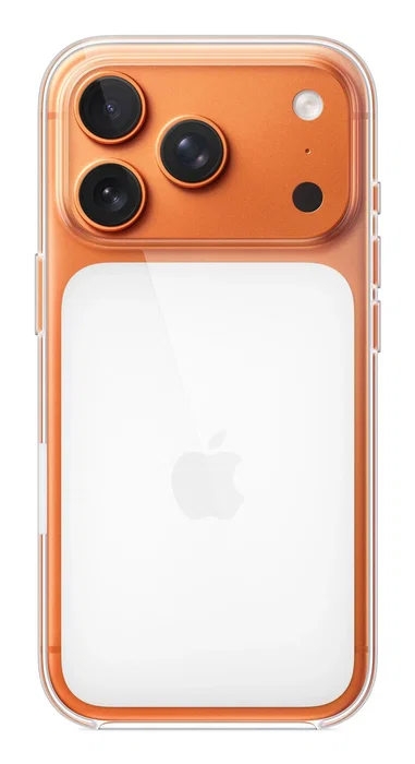 Apple iPhone 17 Pro Clear Case Transparente con MagSafe, Funda de Policarbonato Resistente y Compatible con Carga Inalambrica, Modelo MGFT4ZM/A