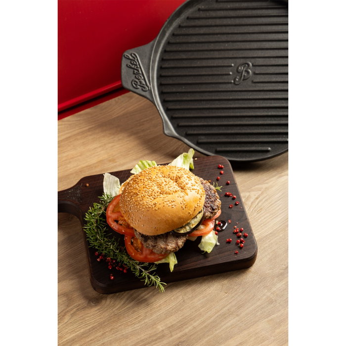 Berkel Sartén de Parrilla de Hierro Fundido, Negro, 32 cm