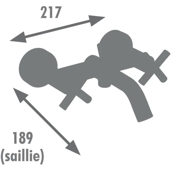 Edouard Rousseau Mezclador de baño y ducha NANKA Negro EDO3047404061678