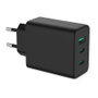 VALUE Cargador USB 65W GaN con 3 Puertos (1x Tipo-A, 2x Tipo-C) y Enchufe Euro