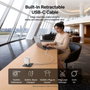 Belkin Boost Charge Pro 67W Dual GaN con cable retráctil Blanco WCH022KQWH