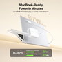 Belkin Boost Charge Pro 67W Dual GaN con cable retráctil Blanco WCH022KQWH