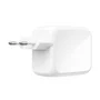Belkin Boost Charge Pro 67 W Dual GaN con cable retráctil, blanco