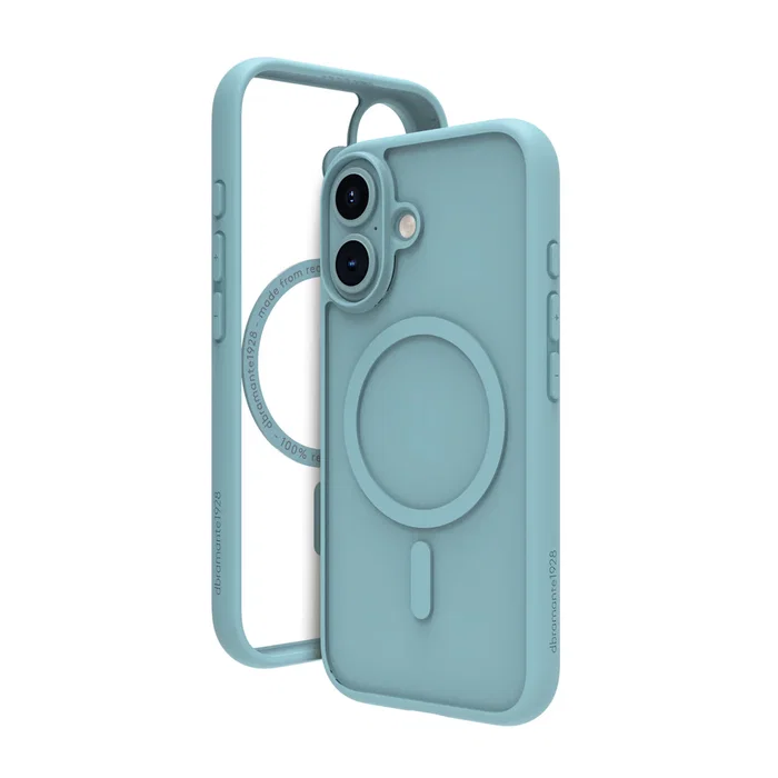 Dbramante1928 Funda MagSafe para Apple iPhone 16 Plus - Carcasa Trasera Verde, Resistente a Impactos y Polvo, Protección Hasta 2m, 100% Plástico Reciclado, Compatibilidad Total