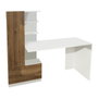 Hanah Home Mesa de Estudio Domingos White, Walnut