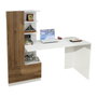 Hanah Home Mesa de Estudio Domingos White, Walnut