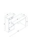 Hanah Home Mesa de Estudio Domingos White, Walnut