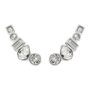 Adore Pendientes Brilliance con Cristales Swarovski Gris 2cm