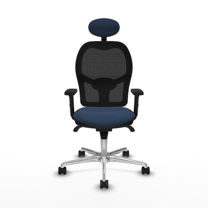 PIQUERAS Y CRESPO Silla de oficina Jorquera con mecanismo Sincro, Azul marino y Negro PIQUERAS Y CRESPO Silla de oficina Jorquera con mecanismo Sincro, Azul marino y Negro