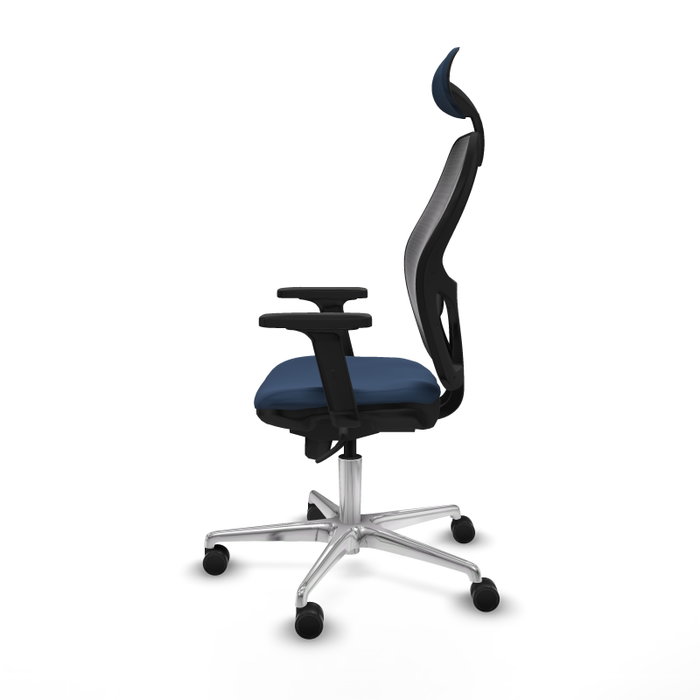 PIQUERAS Y CRESPO Silla de oficina Jorquera con mecanismo Sincro, Azul marino y Negro PIQUERAS Y CRESPO Silla de oficina Jorquera con mecanismo Sincro, Azul marino y Negro