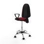 PIQUERAS Y CRESPO Taburete Aýna Granate con Mecanismo de Doble Maneta
