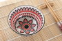 DKD Home Decor Set de Sushi Mandala de 16 Piezas en Bambú y Gres