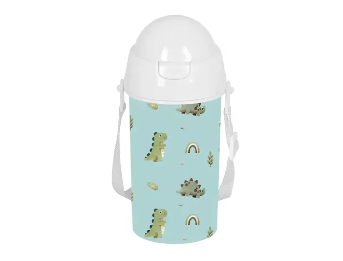 Safta Botella portalíquidos 500 ml con apertura automática y pajita preescolar Safta Botella portalíquidos 500 ml con apertura automática y pajita preescolar