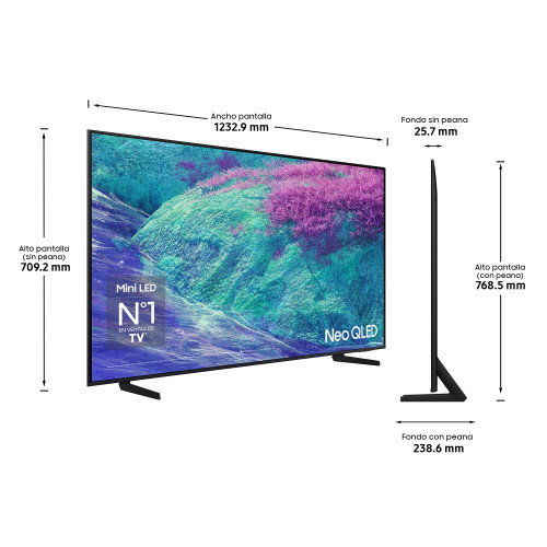 Samsung TV 55" Neo QLED QN1EF 4K Vision AI TV 2025 con Procesador NQ4 AI Gen2 Samsung TV 55" Neo QLED QN1EF 4K Vision AI TV 2025 con Procesador NQ4 AI Gen2