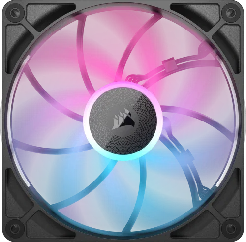 Corsair iCUE LINK RX140 MAX RGB Kit de inicio de doble ventilador 14 cm Negro