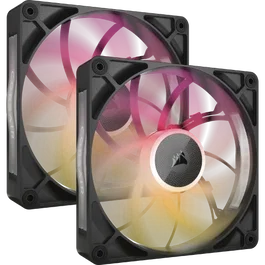 Corsair iCUE LINK RX140 MAX RGB Kit de inicio de doble ventilador 14 cm Negro