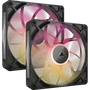 Corsair iCUE LINK RX140 MAX RGB Kit de inicio de doble ventilador 14 cm Negro