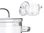 Vivalto Olla de Borosilicato Transparente 1000 ml 19x13.5x13.8 cm (Set de 6)
