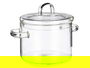 Vivalto Olla de Borosilicato Transparente 1000 ml 19x13.5x13.8 cm (Set de 6)