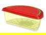 Leknes Tupper Fruta Sandia 1,2L Plástico Estampado Frutal 23x8x13cm (Set de 24)