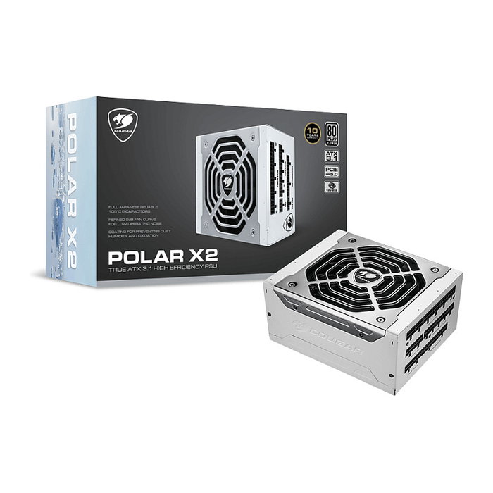 Cougar Fuente de Alimentación POLAR X2 1050W ATX3.1 80 Plus Platinum Modular