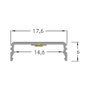 Brumberg 53380261 AB-Profil QUALITYFLEX de aluminio, perfil de 1 mm, 71 g, altura 6 mm