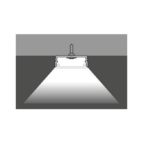 Brumberg 53380261 AB-Profil QUALITYFLEX de aluminio, perfil de 1 mm, 71 g, altura 6 mm