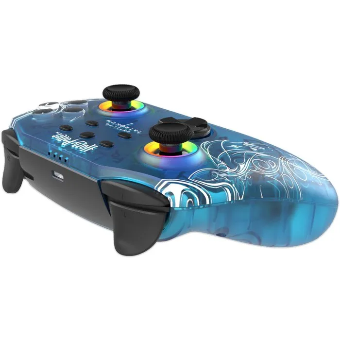 Freaks And Geeks Mando inalámbrico RGB translúcido Patronus para Switch 1, 2 y PC (FRE3760178626354)