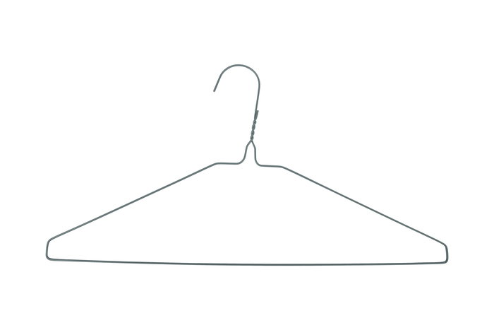 Confortime Set 8 Perchas Metal Pintada 40.5 cm (24 Unidades)