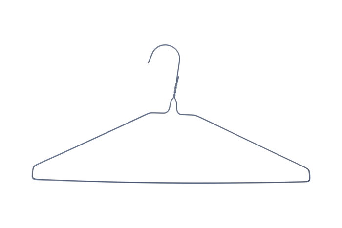 Confortime Set 8 Perchas Metal Pintada 40.5 cm (24 Unidades)