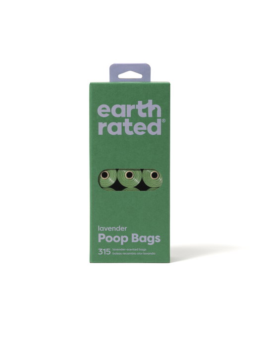 Earth Rated Rollos de Bolsas para Mascotas con Lavanda 21 x 15 u