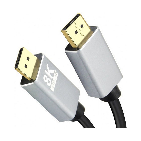 Helos Cable DisplayPort a DisplayPort PREMIUM 8K 3m Negro Helos Cable DisplayPort a DisplayPort PREMIUM 8K 3m Negro