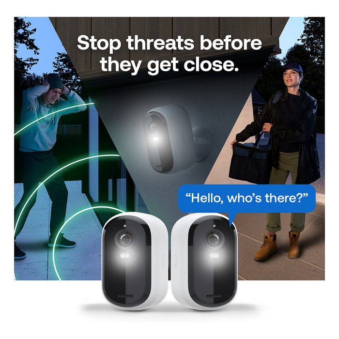 ARLO Arlo Essential 3 Cámara de Seguridad 2K IP Wifi, 3 Cámaras Inalámbricas y Alámbricas Blanco para Interior y Exterior