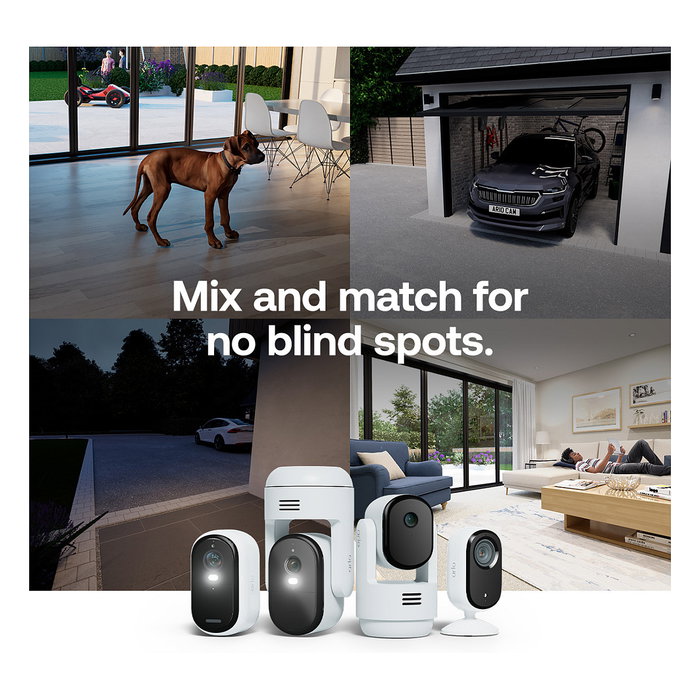 ARLO Arlo Essential 3 Cámara de Seguridad 2K IP Wifi, 3 Cámaras Inalámbricas y Alámbricas Blanco para Interior y Exterior
