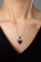 Heliophilia Silver CK9584 Collar de Metal con Pieza Central de Coral Color Plata
