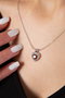 Heliophilia Silver CK9584 Collar de Metal con Pieza Central de Coral Color Plata