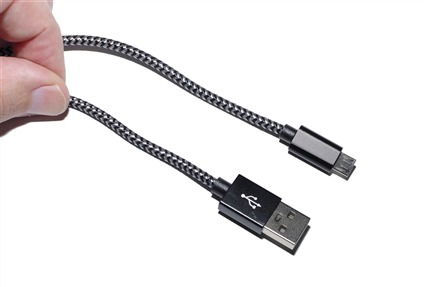 Elbe CA-118-MICRO Cable USB a Micro USB Alta Velocidad Carga Rápida QC 2A Sincronización Datos 480Mbps 1m