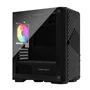 Keep Out XC-220 GLASS Caja de Ordenador Gaming Micro-ATX, Negro, Cristal Templado, con 4 Ventiladores ARGB, Bahías 1x3.5" y 2x2.5", Puertos USB 3.0