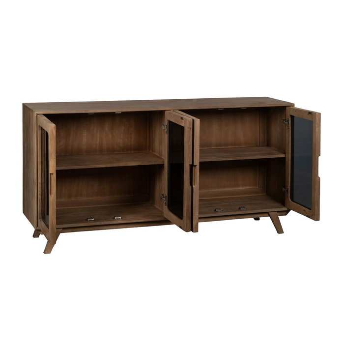 Ixia Aparador de Madera de Mango Natural Burnie 162 x 41 x 83 cm