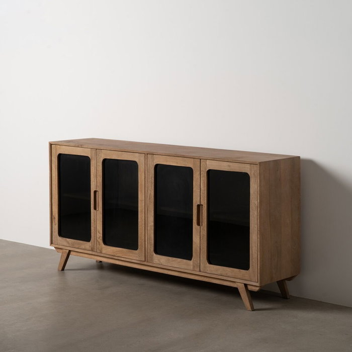 Ixia Aparador de Madera de Mango Natural Burnie 162 x 41 x 83 cm