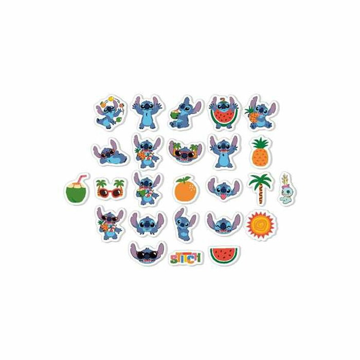 Cerdá Pack de 25 Gomas de Borrar Stitch Multicolor