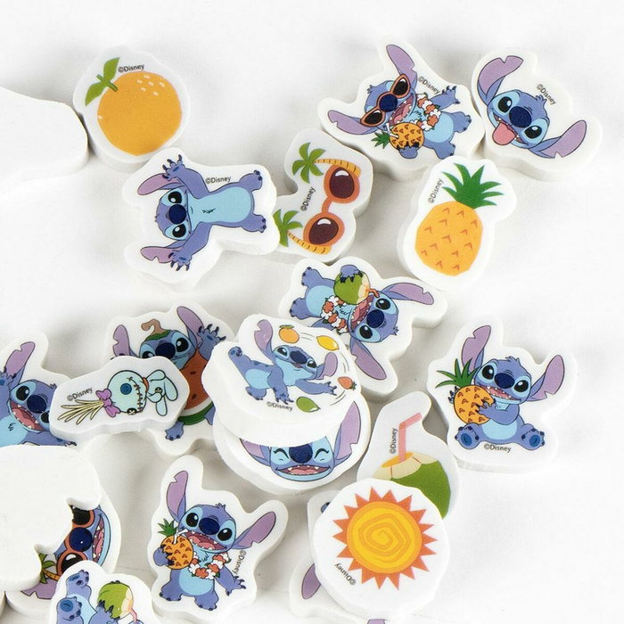 Cerdá Pack de 25 Gomas de Borrar Stitch Multicolor
