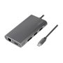 LogiLink Docking Station USB-C de 8 puertos con USB 3.2 Gen1 y PD, plata