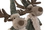 DKD Home Decor Figura Navidad Alpina Beige Verde Poliester 16 x 60 x 29 cm (2 Unidades)