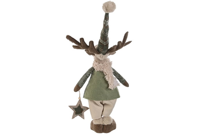 DKD Home Decor Figura Navidad Alpina Beige Verde Poliester 16 x 60 x 29 cm (2 Unidades) DKD Home Decor Figura Navidad Alpina Beige Verde Poliester 16 x 60 x 29 cm (2 Unidades)