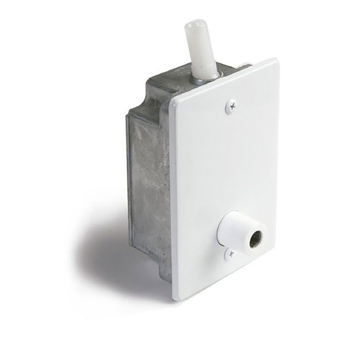 Cambesa Torno Persiana Empotrado para 80 kg Blanco Lacado con Manivela y Fijación