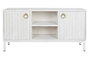 DKD Home Decor Mueble TV Moderno Blanco Dorado 120 x 40 x 60 cm