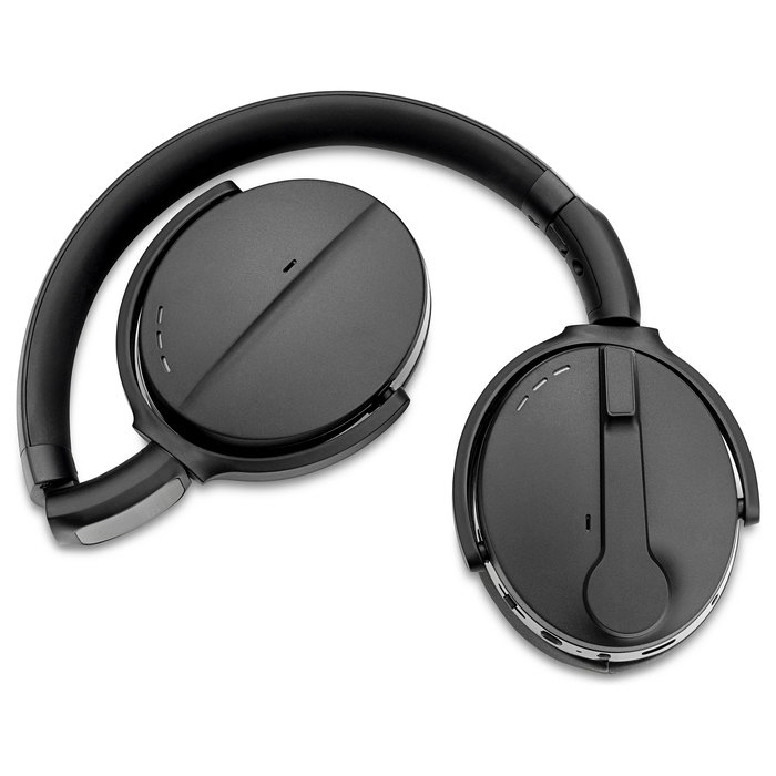 EPOS Adapt 561 II Auriculares Bluetooth con USB-C para Oficina, Diadema Supraaural con Cancelación de Ruido Híbrida, Micrófono Boom, 24h Batería, Compatible con Teams y Zoom, Negro