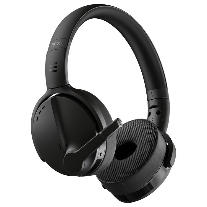 EPOS Adapt 561 II Auriculares Bluetooth con USB-C para Oficina, Diadema Supraaural con Cancelación de Ruido Híbrida, Micrófono Boom, 24h Batería, Compatible con Teams y Zoom, Negro